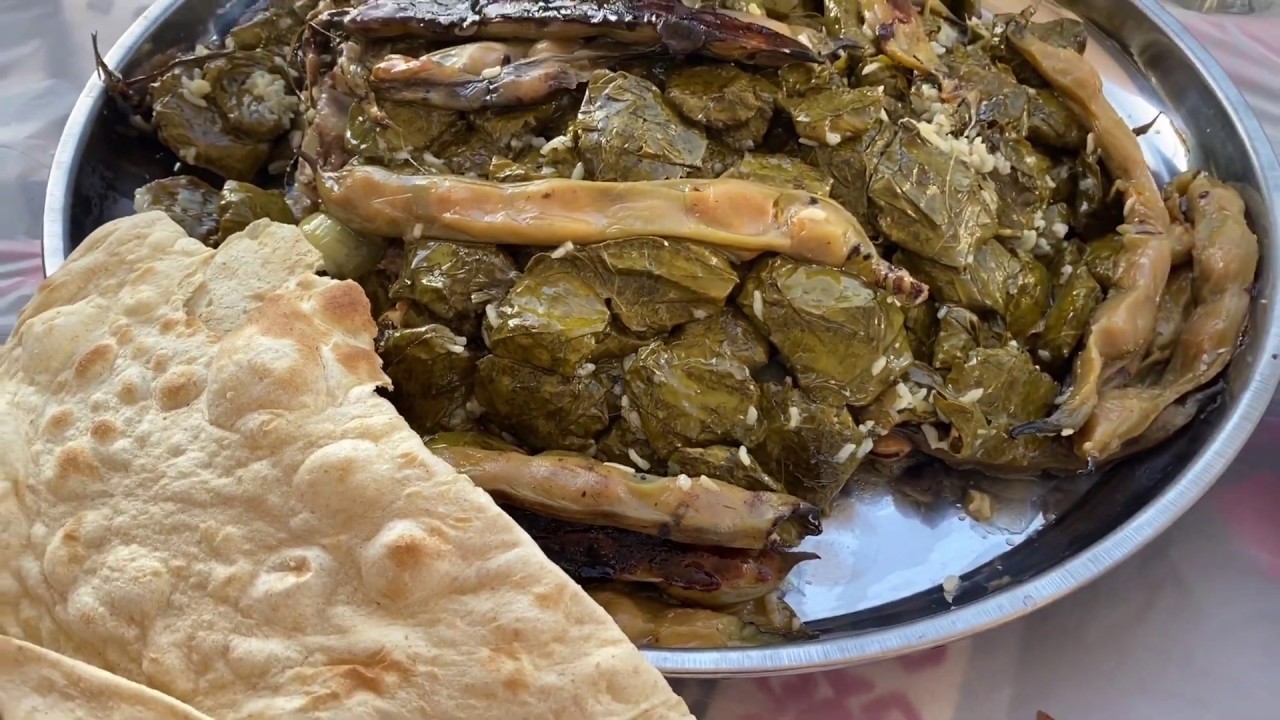 Kurdish food یاپراخی گەڵامێو Yaprax