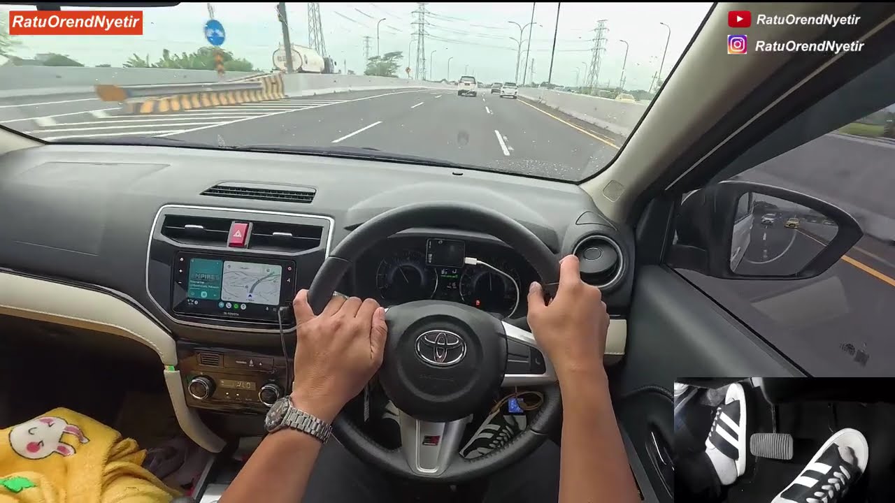 #748 - KECELAKAAN PENYEBAB MACET JALAN TOL - RUSH GR SPORT A/T - POV DRIVING INDONESIA