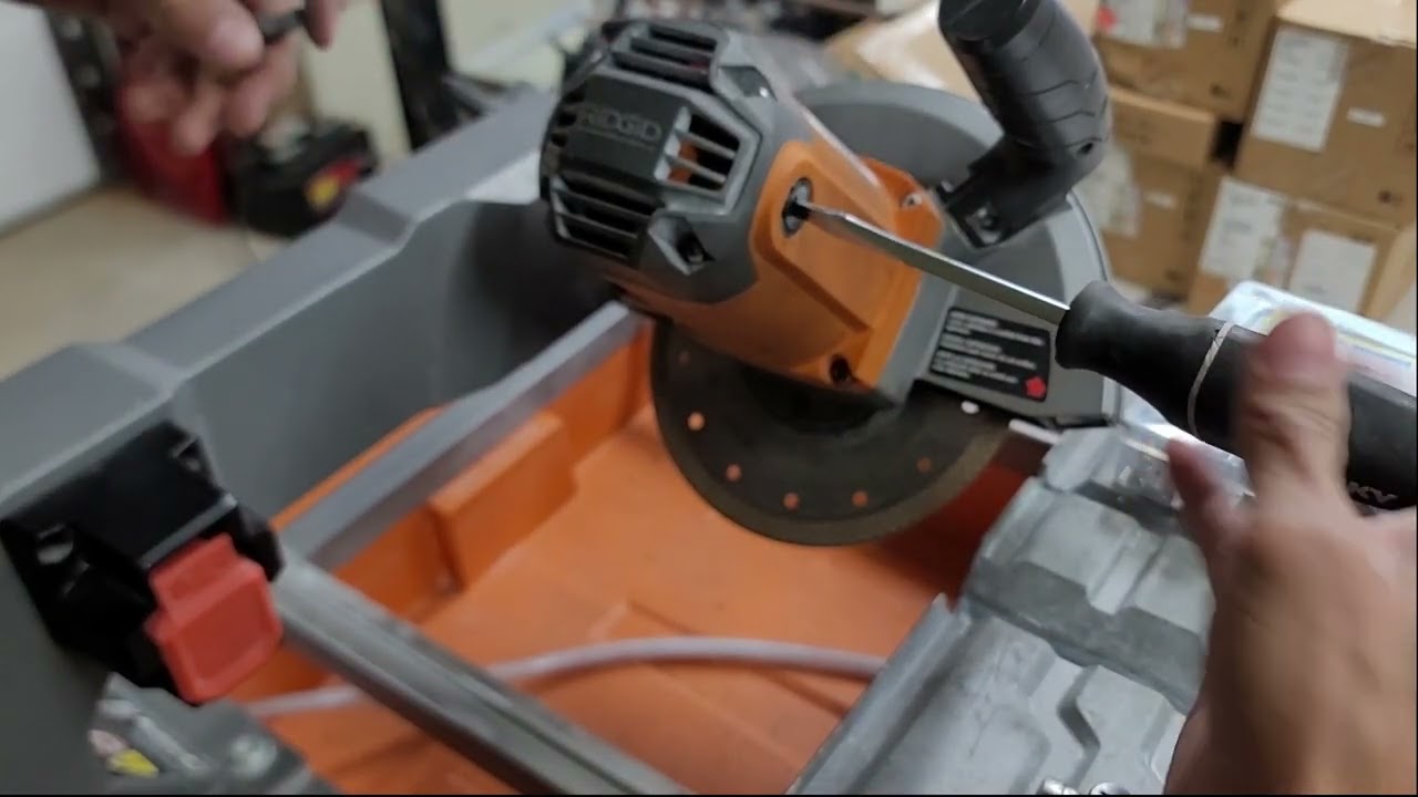 Bushing Replacement in Ridgid Wet Tile Saw
