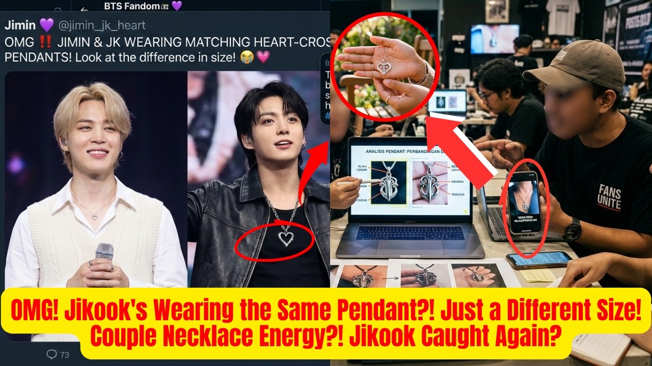 О боже! У Чонгука и Чимина ОДИНАКОВЫЕ ожерелья? Разница в размерах привела фанатов в восторг! 😭💘