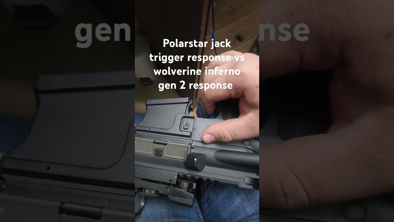 Polarstar jack trigger response vs wolverine inferno gen 2 response #airsoft #paintball #wildforce