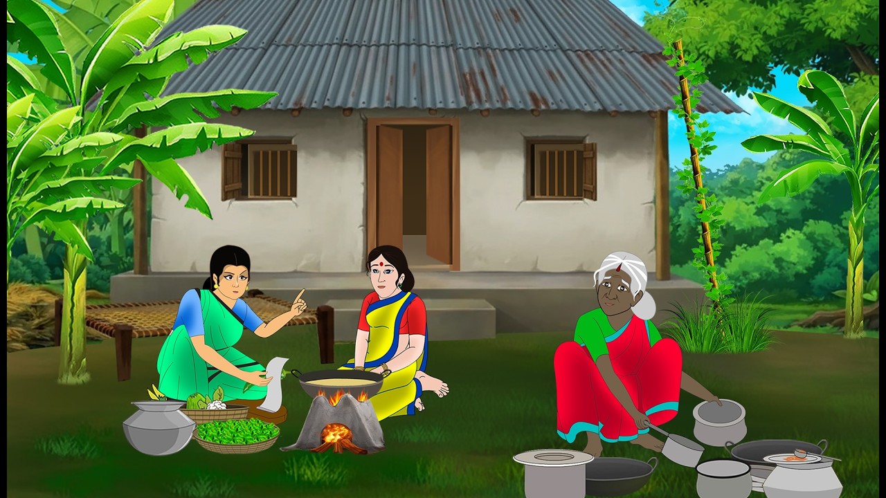 दो सुंदर बहुएँ एक काली सास | Hindi Story | Hindi Kahani | Moral Stories | cartoon story