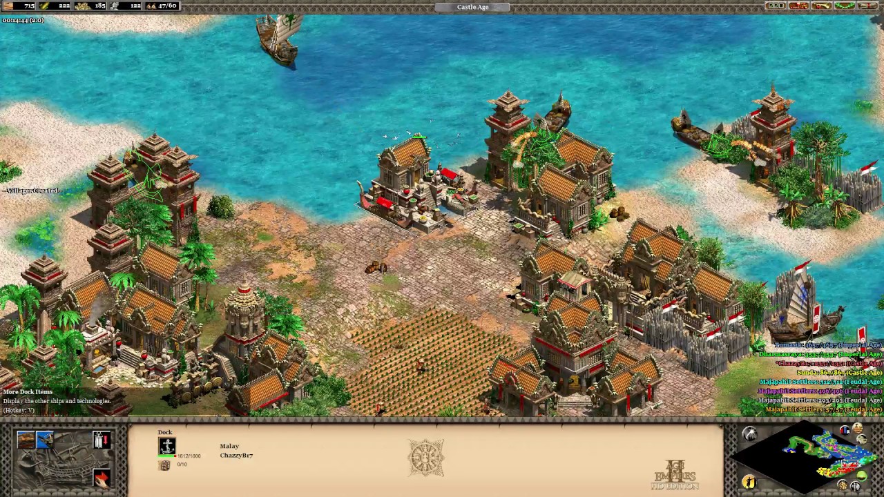 Age of Empires 2 HD - Gajah Mada 3 Speedrun 47.07 Hard