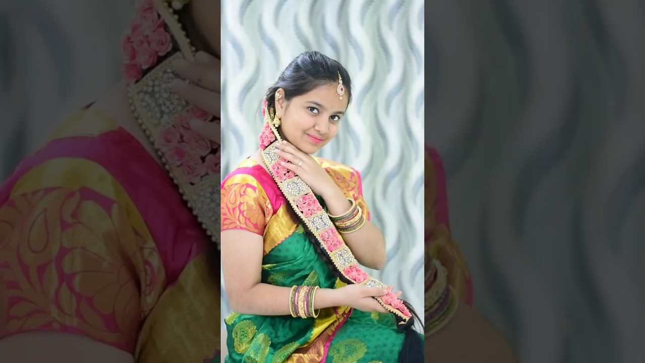Elegant Bridal Jada with Stones & Pink Roses 