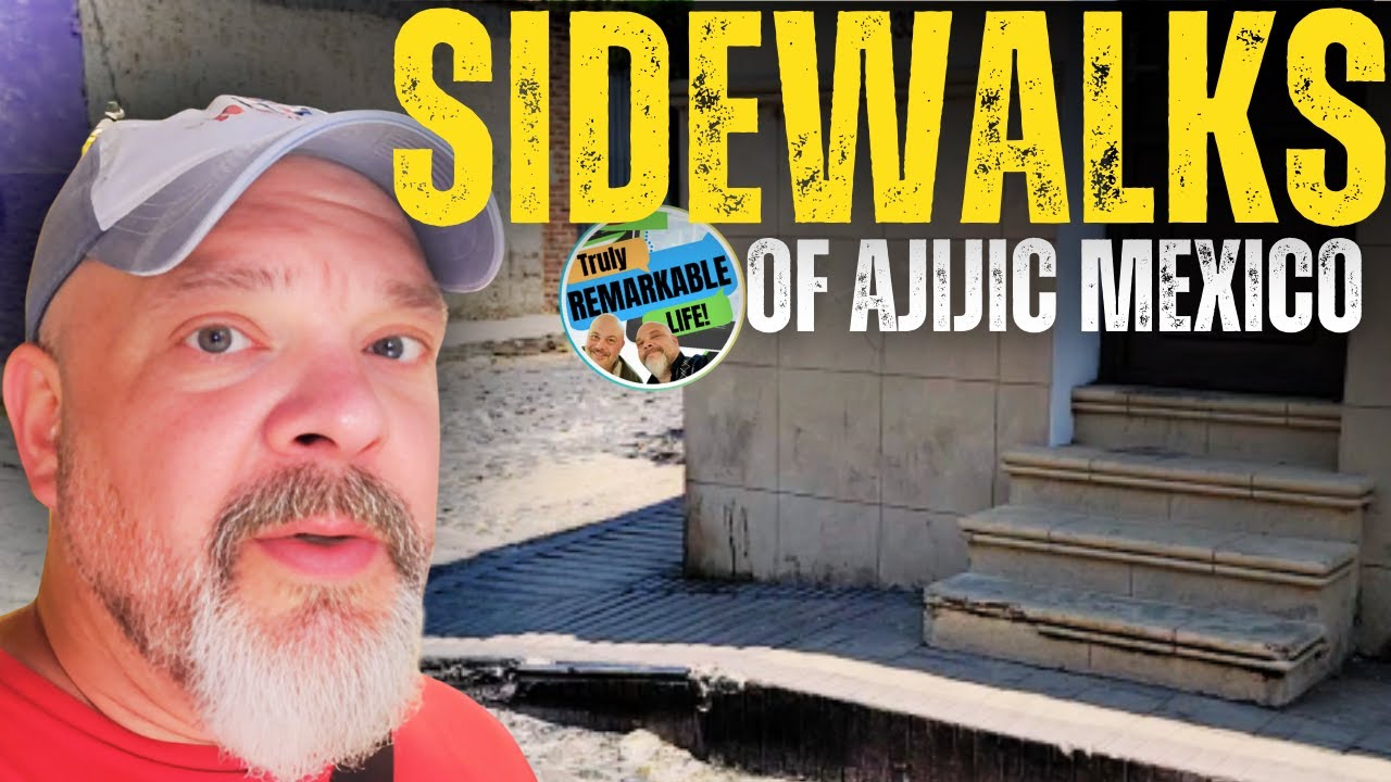 👣SIDEWALKS👣 of AJIJIC, Mexico!   🇲🇽   WALK & TALK: Plaza, Centro, Carretera, Malecon, Side Streets