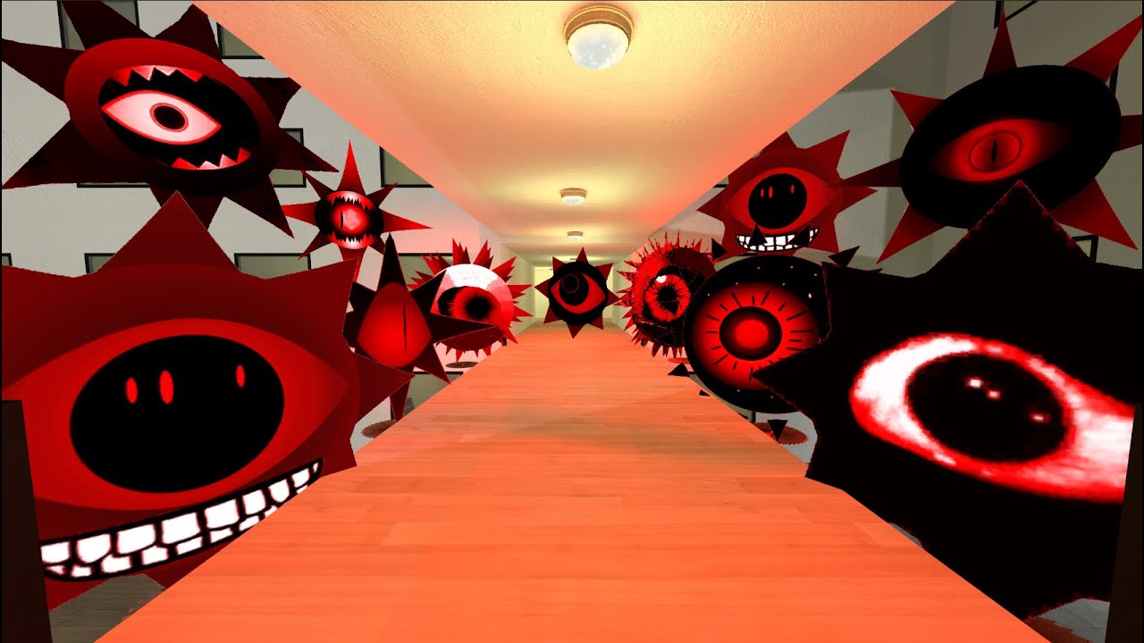 Nightmare Sprunki Mr. Sun All Phases And Family Nextbot Gmod