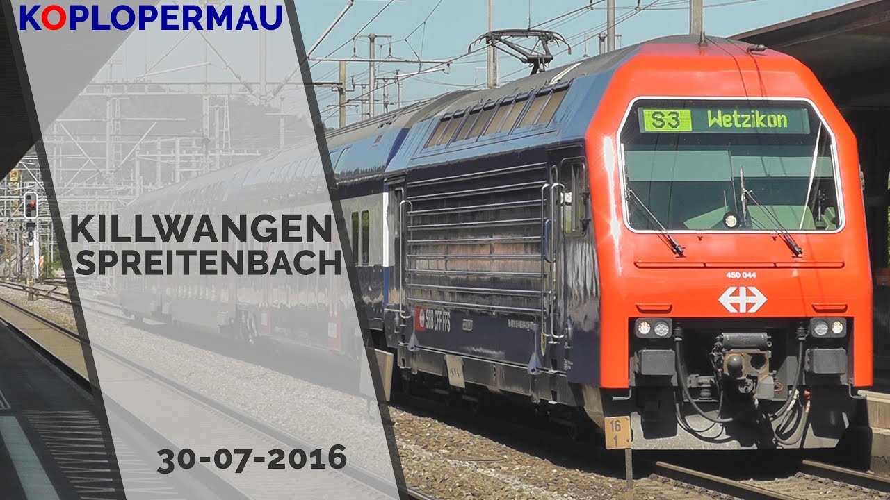 Treinen in Killwangen-Spreitenbach - 30 juli 2016