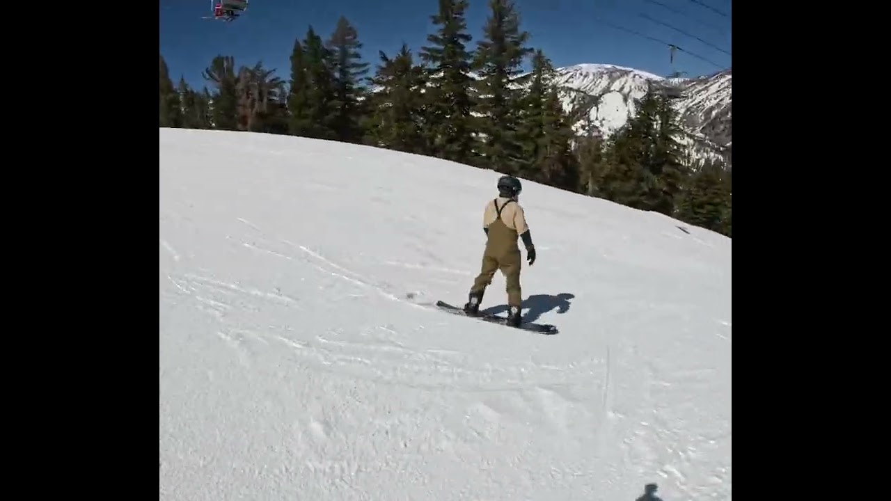 Skiing with my dad