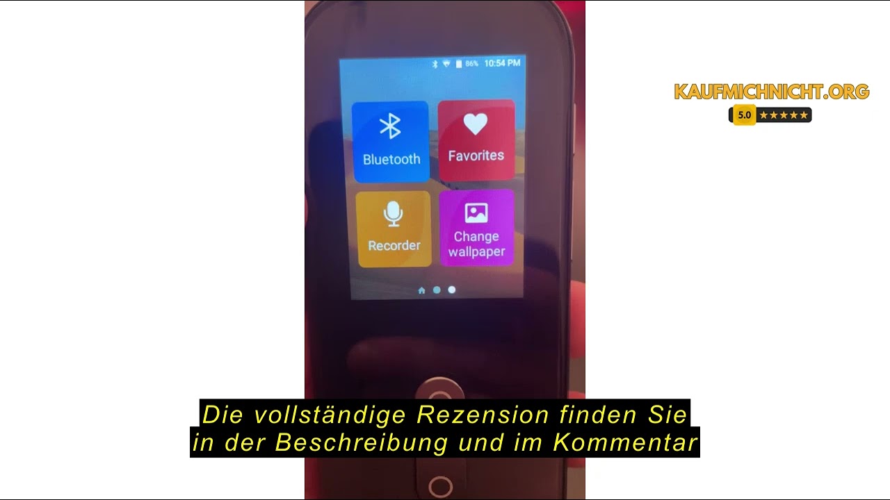 Produktbewertung: Anfier Offline Sprach&uuml;bersetzer Ger&auml;t W09 PRO f&uuml;r 144 Sprachen und Akzente Foto&uuml;be