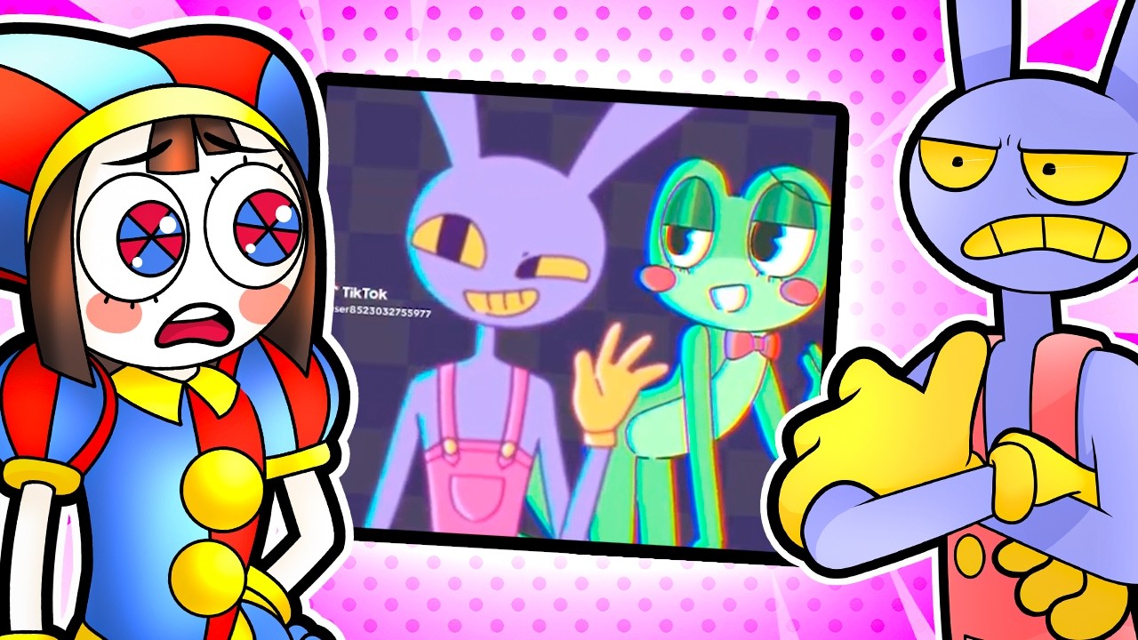 Pomni e Jax REAGIREAM a ANIMAÇÕES ENGRAÇADAS! | Circo Digital