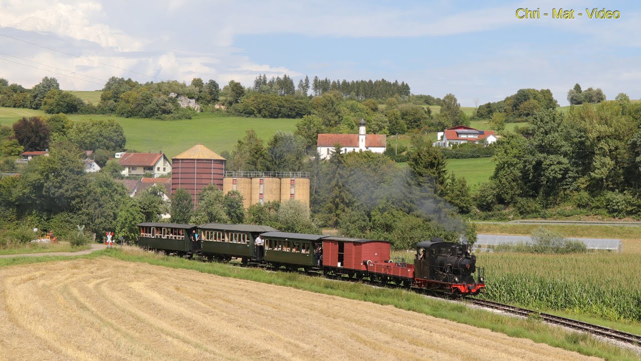 Die Härtsfeld Museumsbahn   Neresheimer Bahnhofshocketse 2023    - Unterwegs mit der Schättere