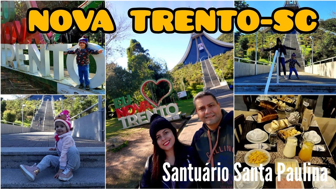 SANTUÁRIO SANTA PAULINA EM NOVA TRENTO-SC, SUBINDO A ESCADARIA, CAFÉ NO HOTEL 29.06.2021