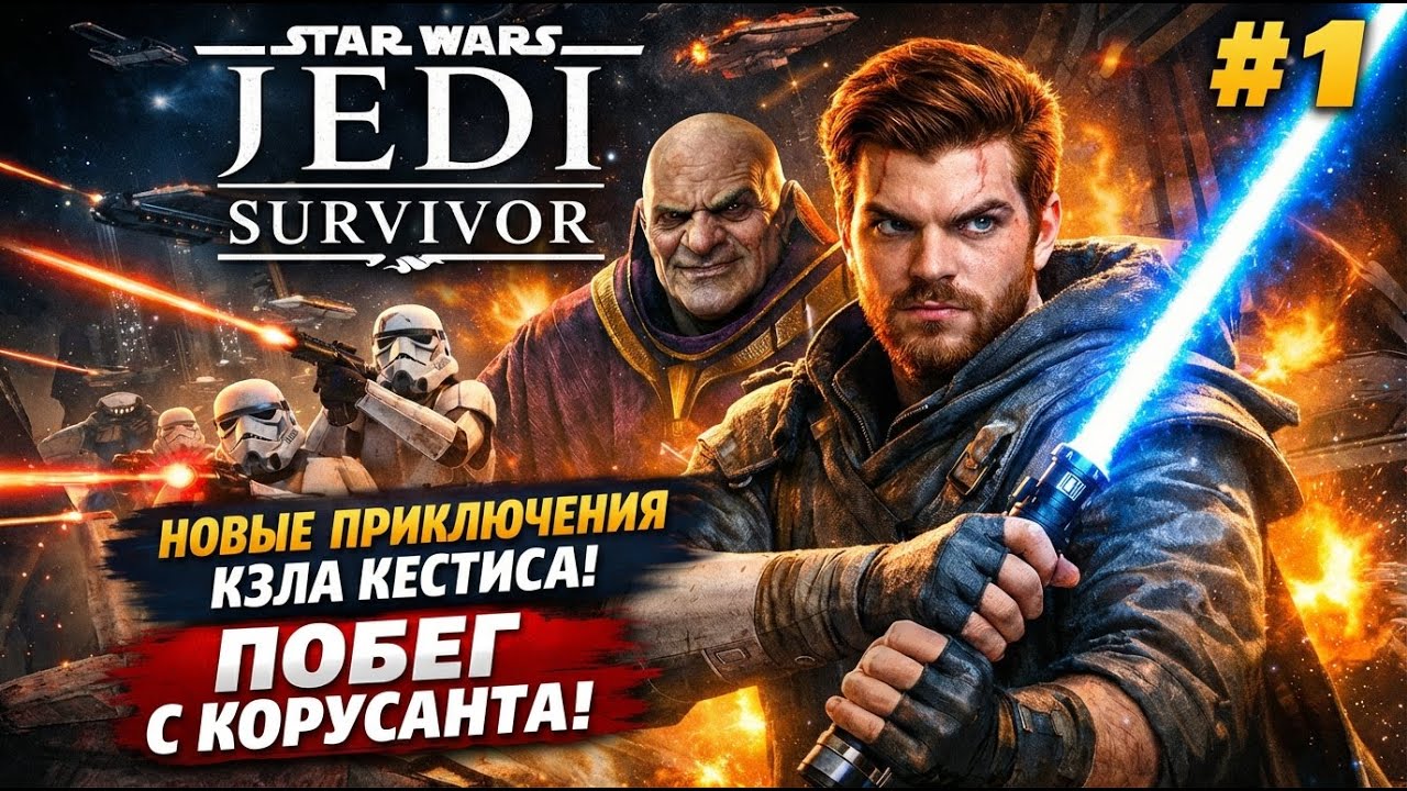 Star Wars Jedi: Survivor | #1 | Новые приключения Кэла Кестиса , побег с Корусанта !