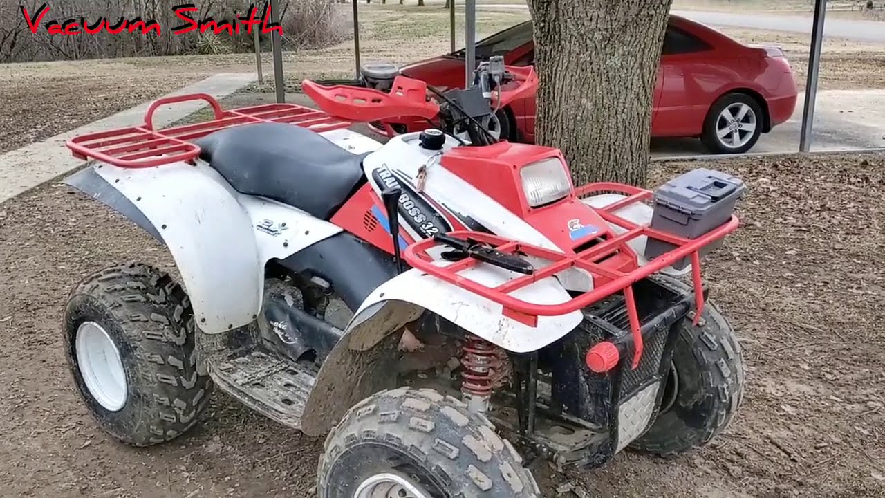 cold starting my Polaris trail boss 325 four stroke