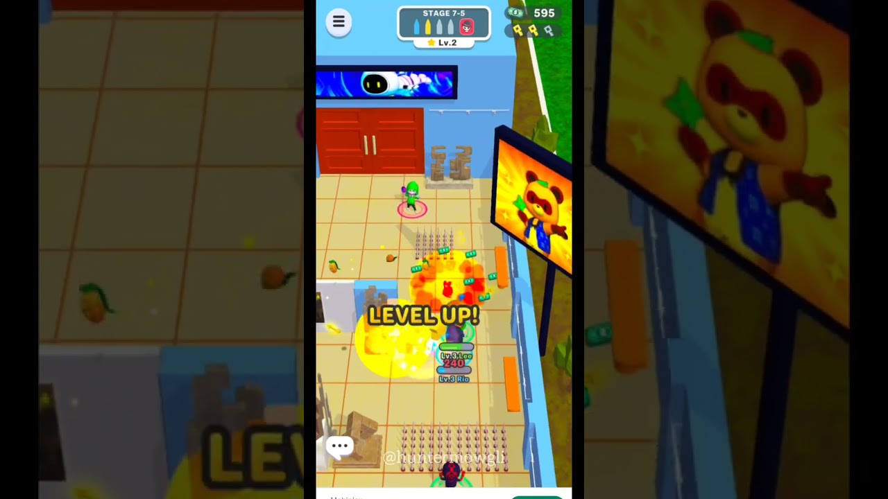 Smash Party World 7 Ancient Museum Stage 5 | weapon crossbow and parrot buddy #smashparty #game