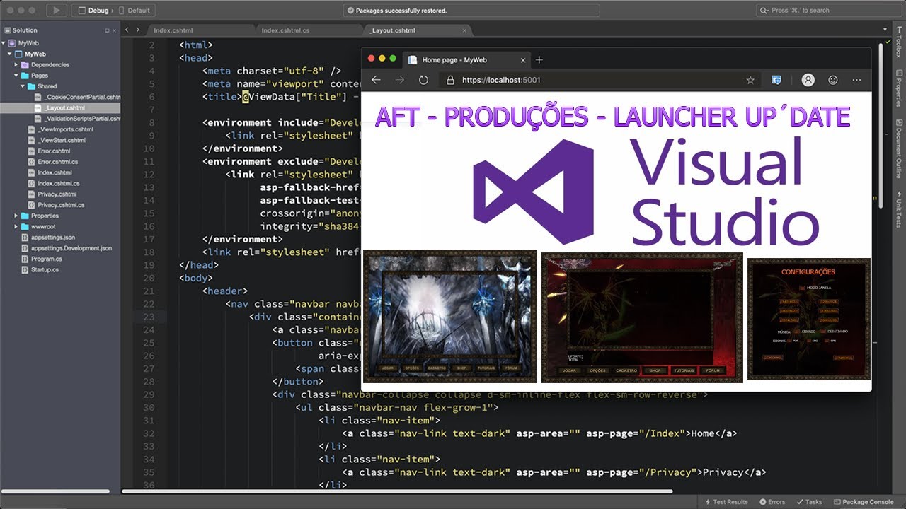 C# WINDOWS FORMS -- LAUNCHER MUONLINE AUTO UPDATE - EDIÇÃO + OPEN SOUCER