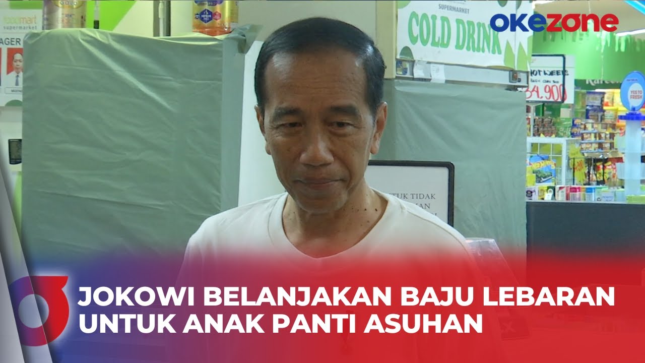 Momen Jokowi Ajak Puluhan Anak Panti Asuhan Belanja Baju Lebaran