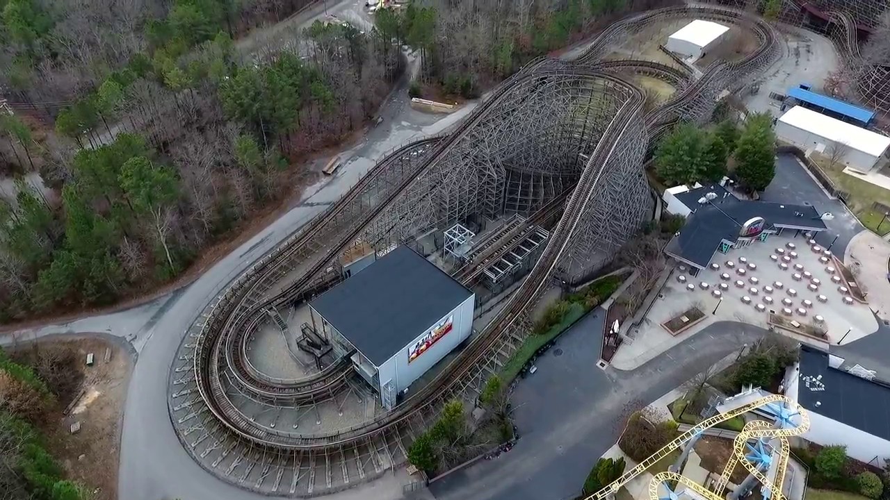 Kings Dominion January 2017 Flyover
