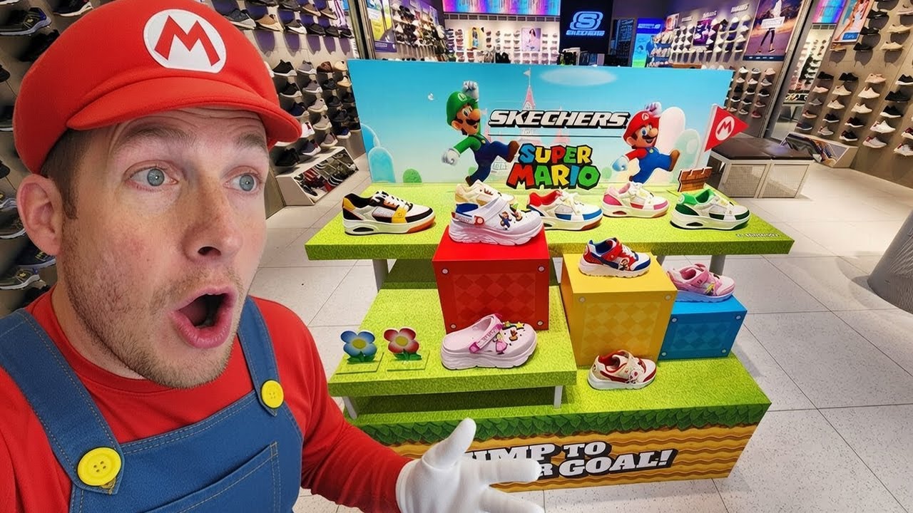 Skechers x Super Mario Bros. Sneakers 🎮 You Can't Buy These Anywhere!!