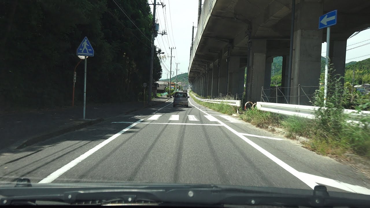 4K　広島県廿日市市、宮島口渋滞時の迂回路　（阿品台、大野IC手前経由）