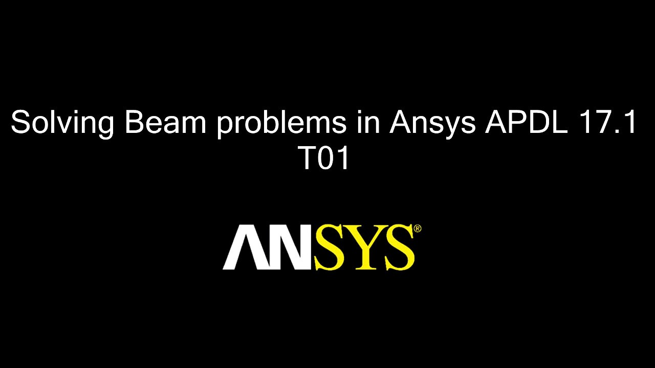 Solving Bar Problem in ANSYS&reg; APDL [T01]