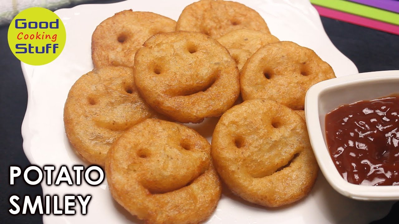 Potato Smiley Recipe | How to Make Potato Smiley | Good Stuff Cooking
