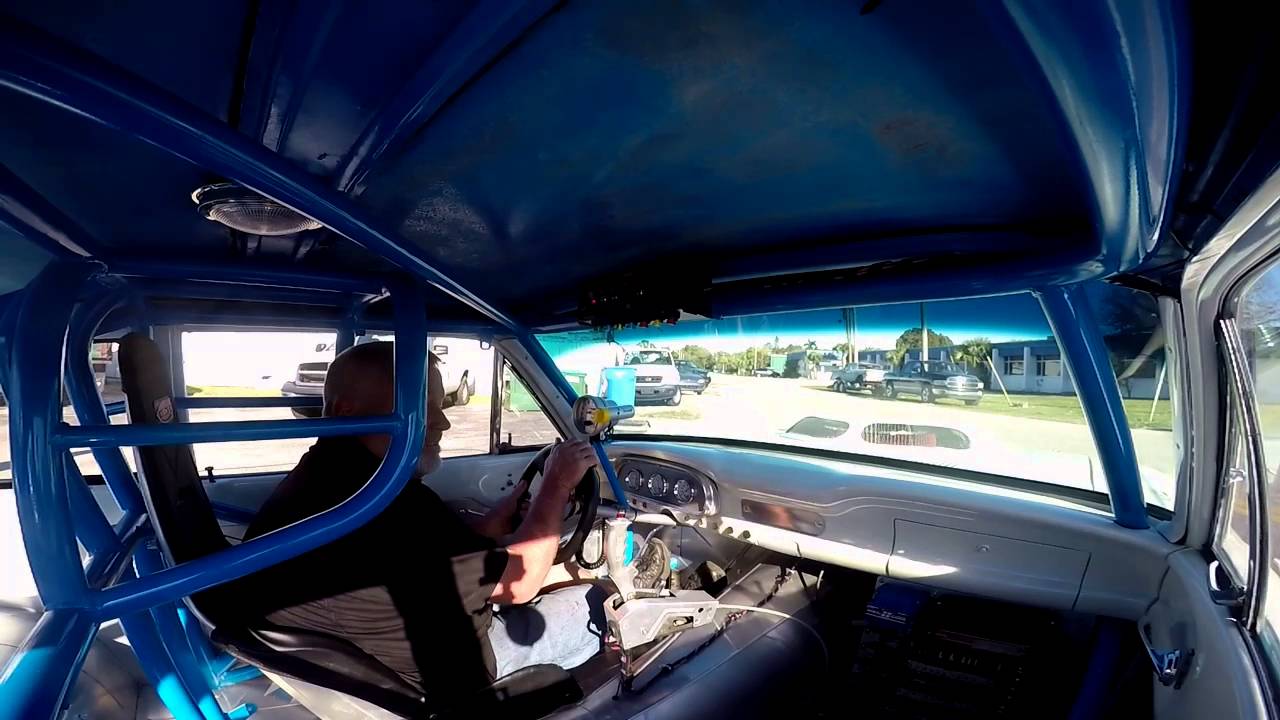 64 Ford Falcon dragcar on the streets