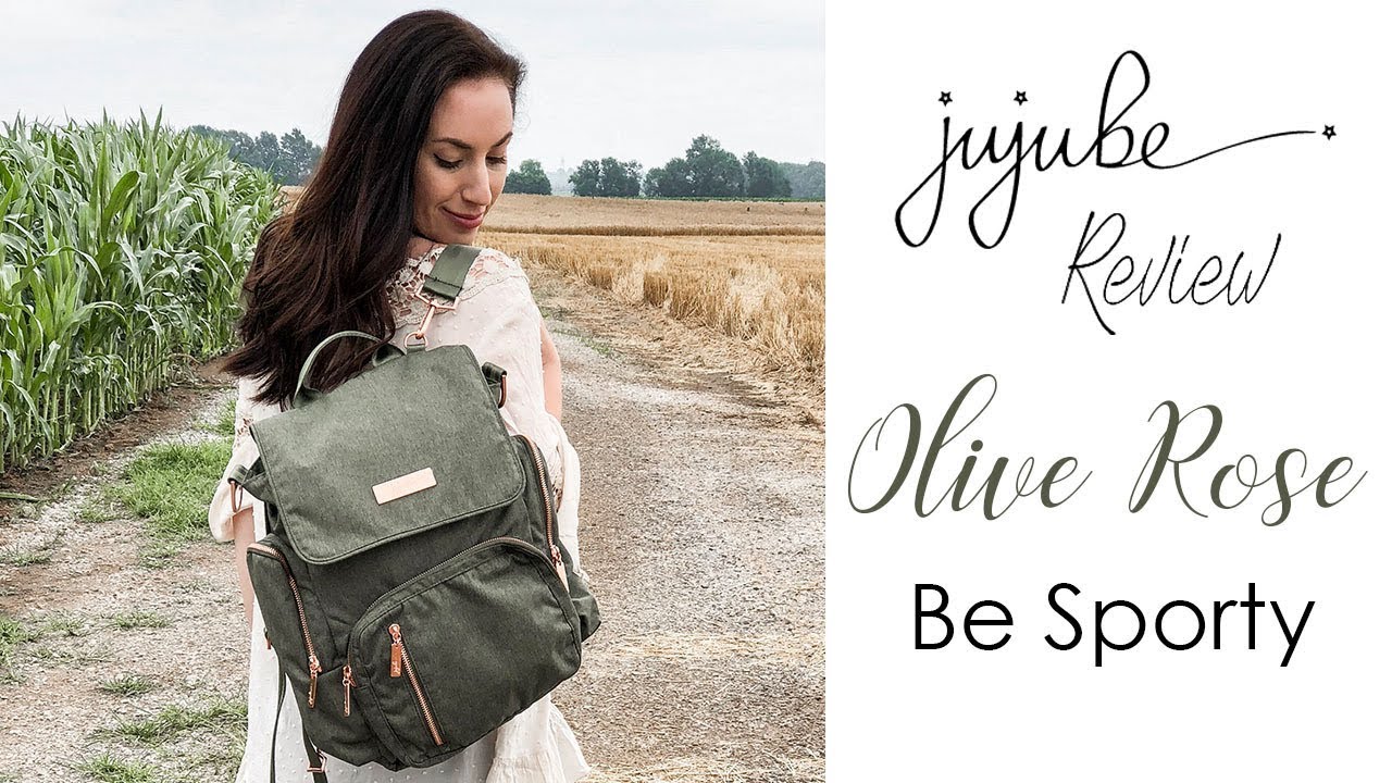 Ju-Ju-Be Olive Rose Be Sporty Diaper Bag | Review, Packing & On The Body