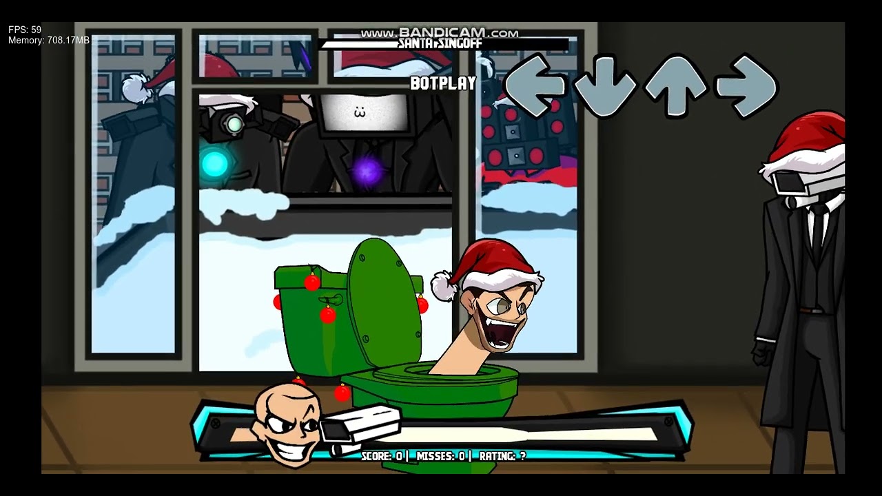 Skibidi Funkdown Cover santa singoff