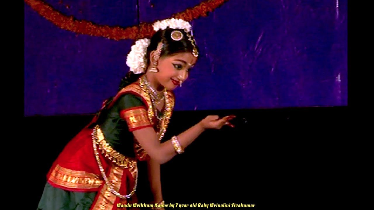 Cutest Maadu Meikkum Kanne by little Miru - Sridevi Nrithyalaya - Bharathanatyam Dance