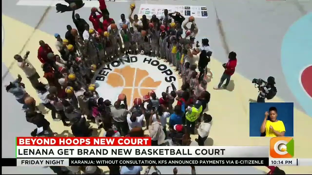 Lenana Primary School get a brand new basketball court