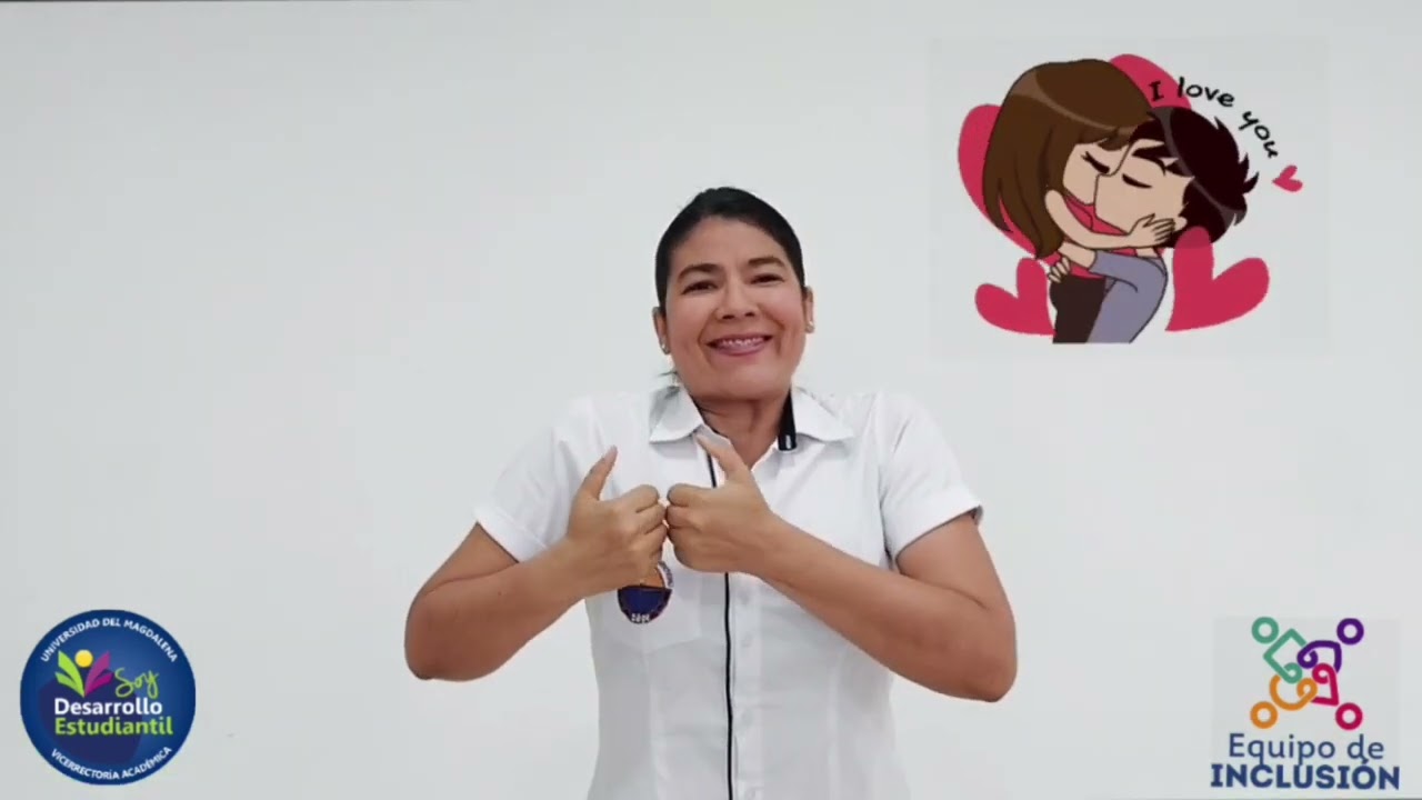 Vocabulario en lengua de señas del día del amor y la amistad