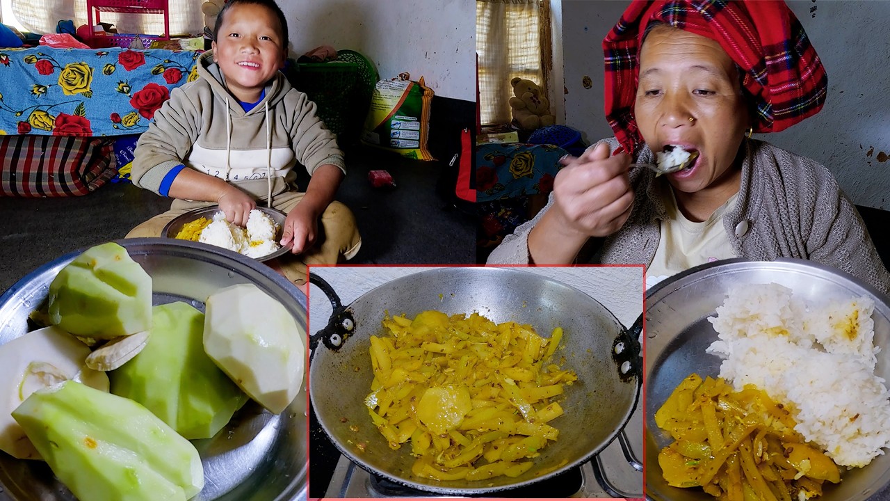 sarmila cooks for her son Sanuwa Rai || village cooking recipe || Nepali village Kitchen ||