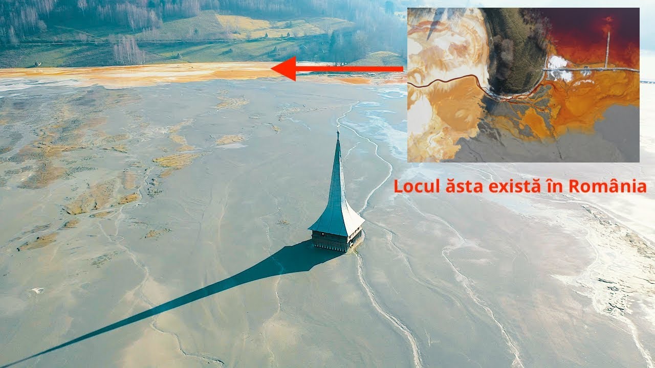 Cum arată poluarea: Biserica Scufundată de la Geamăna. (filmare din dronă)