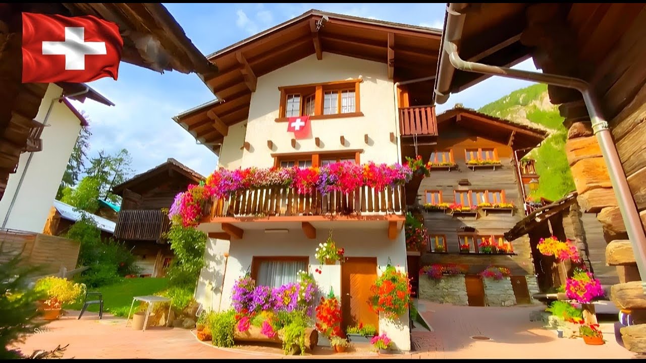 EVOLENE 🇨🇭 WALKING IN ISOLATED SWISS VILLAGES OF VALAIS