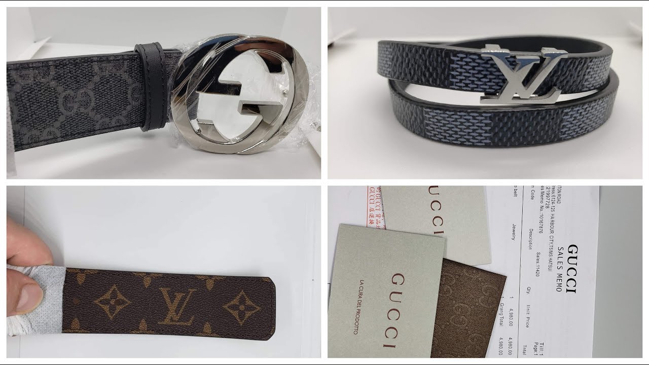 Копии люкс из Китая. Ремни Louis Vuitton и Gucci.