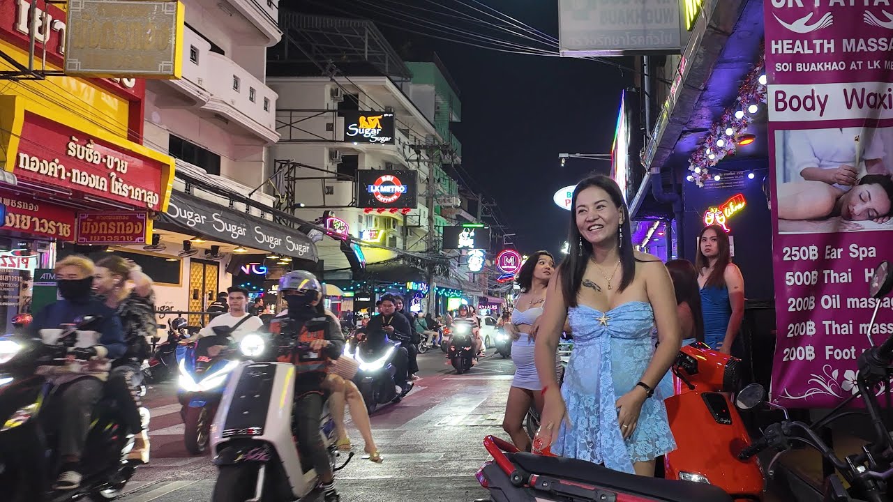Pattaya Soi Buakhao Nightlife, Thailand 4K 60FPS