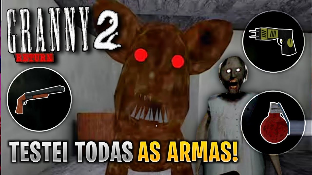 TESTEI TODAS AS ARMAS NO NOVO CACHORRO DA GRANNY! - Granny 2: Return 