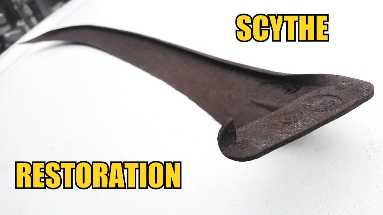 Very Old Antique Scythe Restoration
