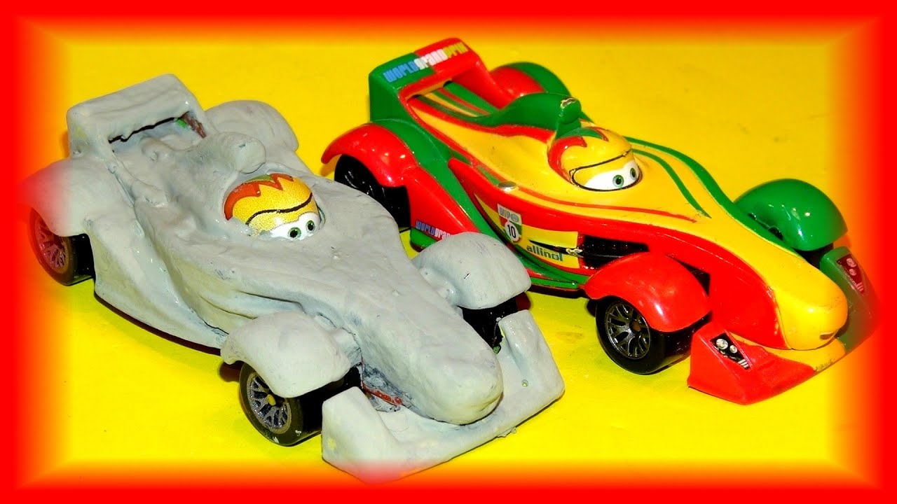 Pixar Cars Customs Primer Rip Clutchgoneski with Primer Lightning McQueen from Cars3