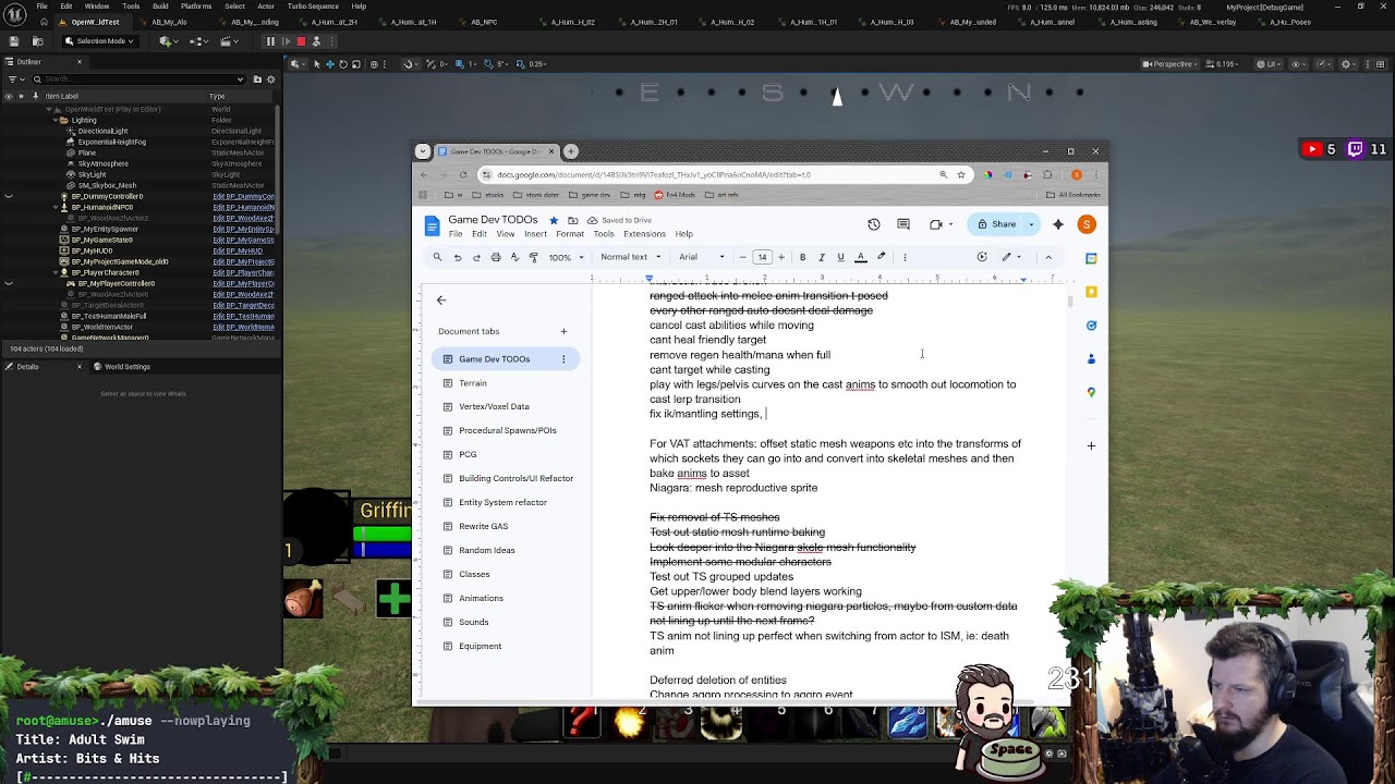 [UE5] Game Dev: RPG + Colony Sim + Roguelite