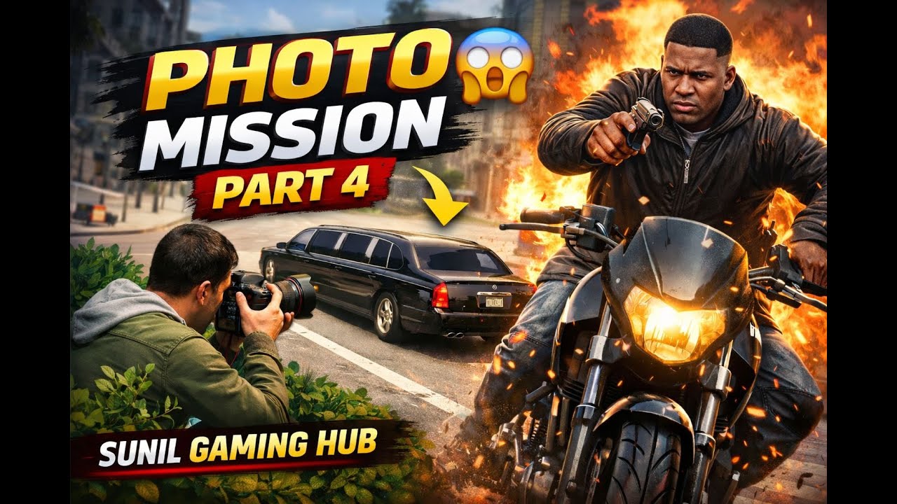GTA 5 Mission Part #4 🔥 Celebrity Photo Mission | Paparazzi Chase & Bike Killer 😱 | Hindi Gameplay