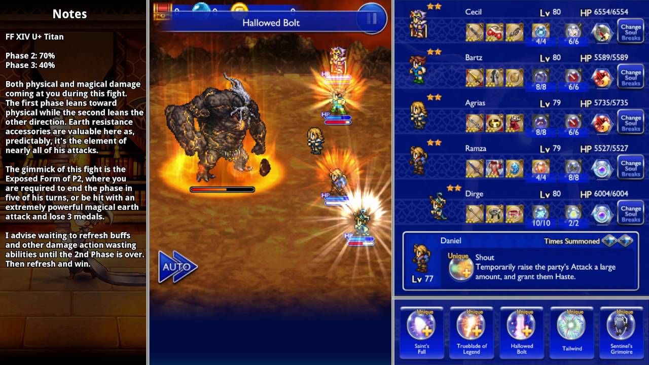 FFRK [U+] Titan - The Lord of Crags