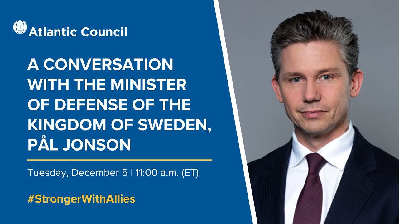 A conversation with the Minister of Defense of the Kingdom of Sweden P&aring;l Jonson