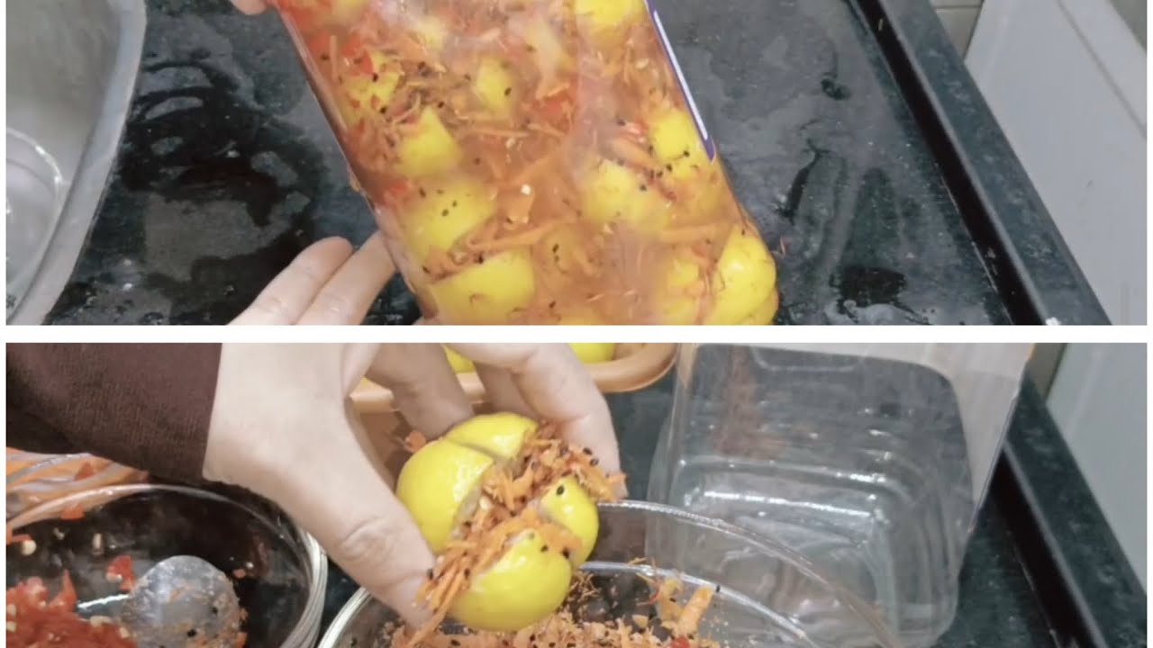 يدوب تلحقى تعملى لشهر رمضان تخليل الليمون المعصفر احلى من الجاهز يجنن👌🏻😋