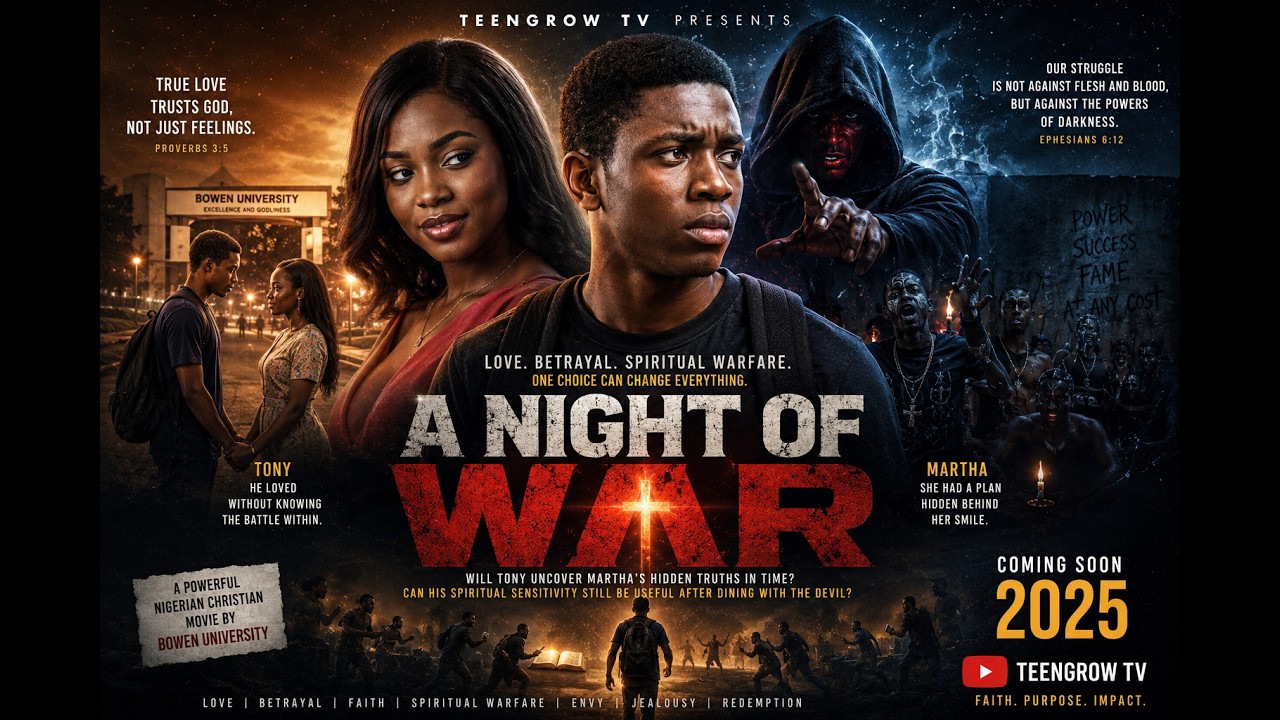 A NIGHT OF WAR | LATEST NIGERIA CHRISTIAN  FILM | University Life in Nigeria | TEENGROW MOVIES