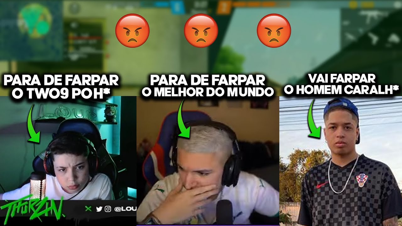 THURZIN, ELTON e RAFIS FICARAM PUT0S APÓS FARPAREM O TWO9!!!