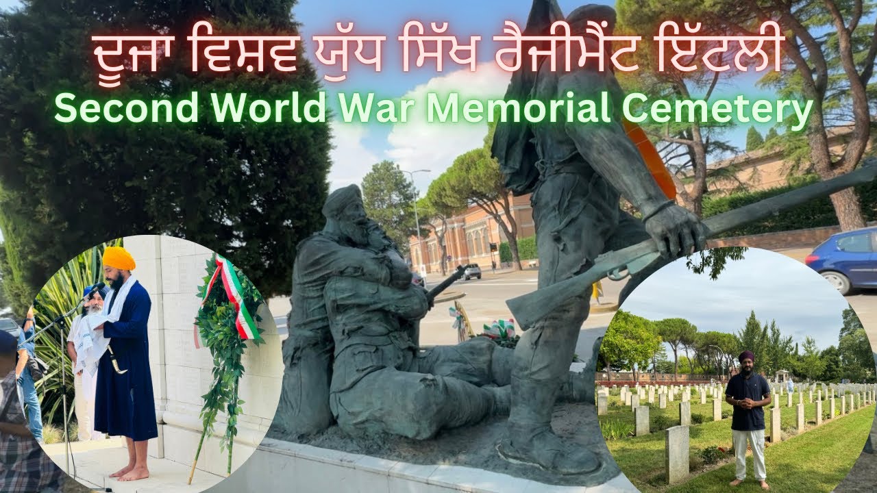 Second world war memorial cemetery🪯 FORLI ITALY🇮🇹 sikh regiment