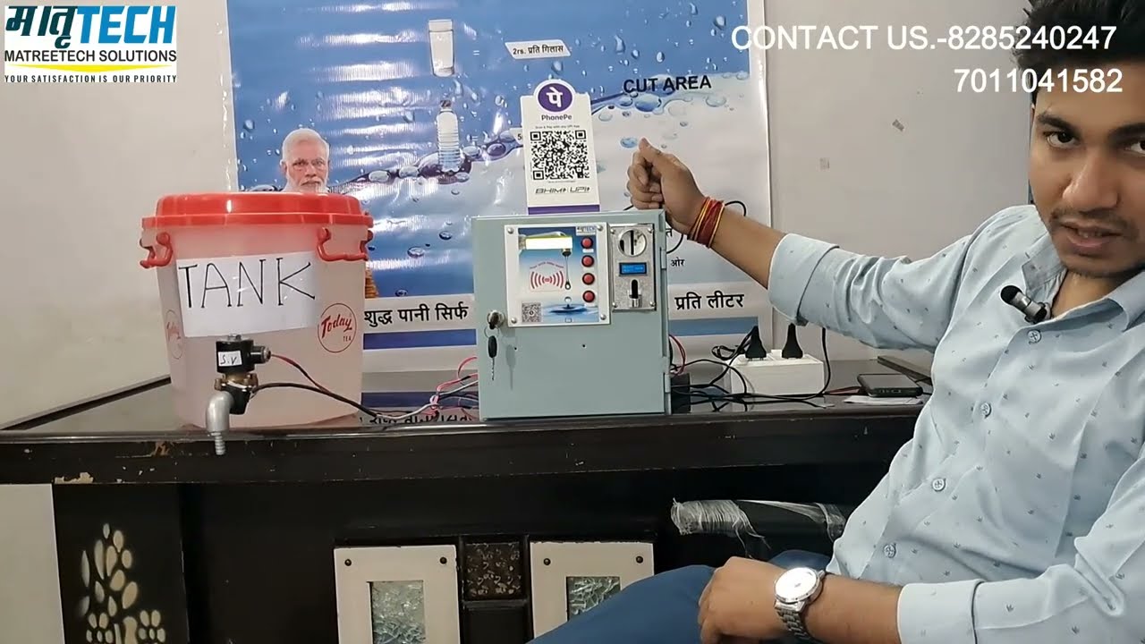 MTS-5070 3.O Water Vending Control Panel || Coin , Card and UPI || by MatreeTech Solutions#wateratm