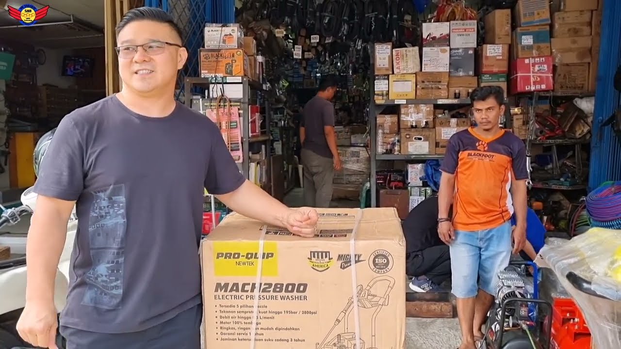 MACH 2800 PRO-QUIP ELECTRIC HIGH PRESSURE WASHER - REVIEW @UD SAHABAT Tangerang